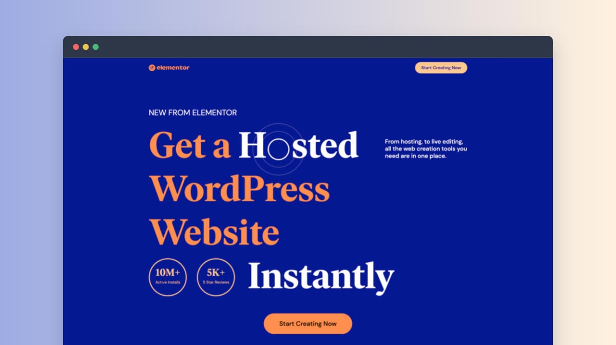 Elementor Cloud page