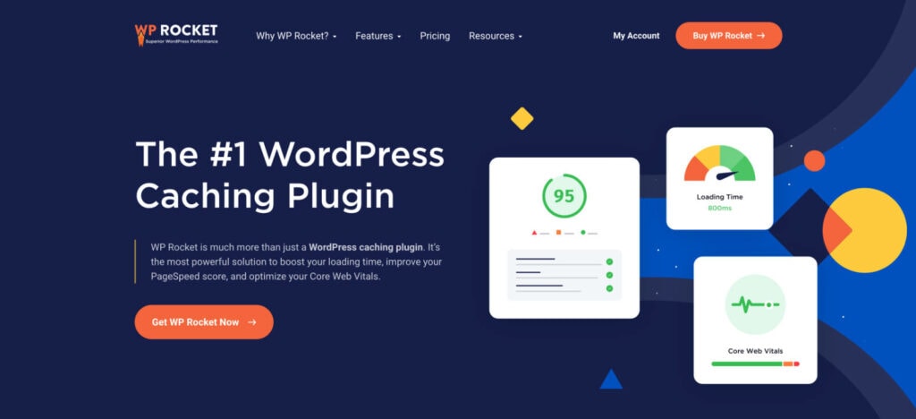 WP Rocket homepage