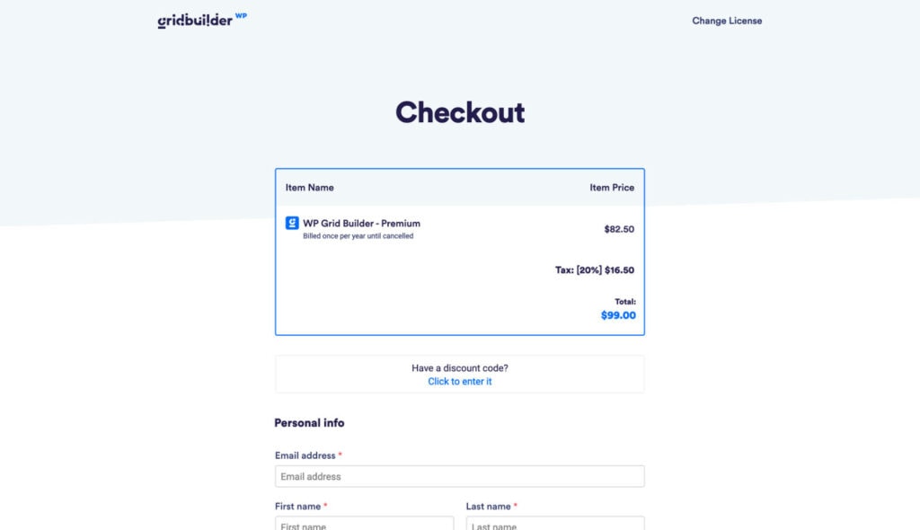 WP Grid Builder checkout