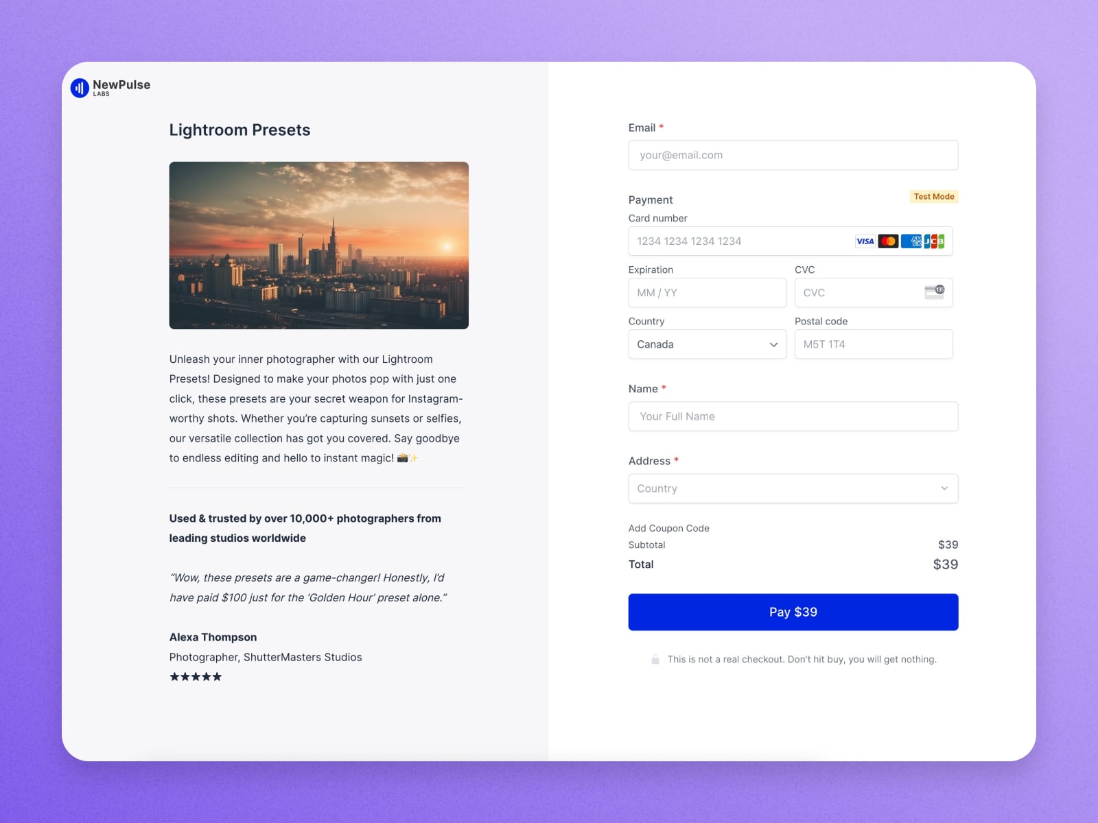 Lil' Squeezy SureCart Template