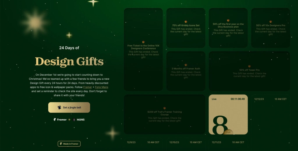 design.gifts homepage