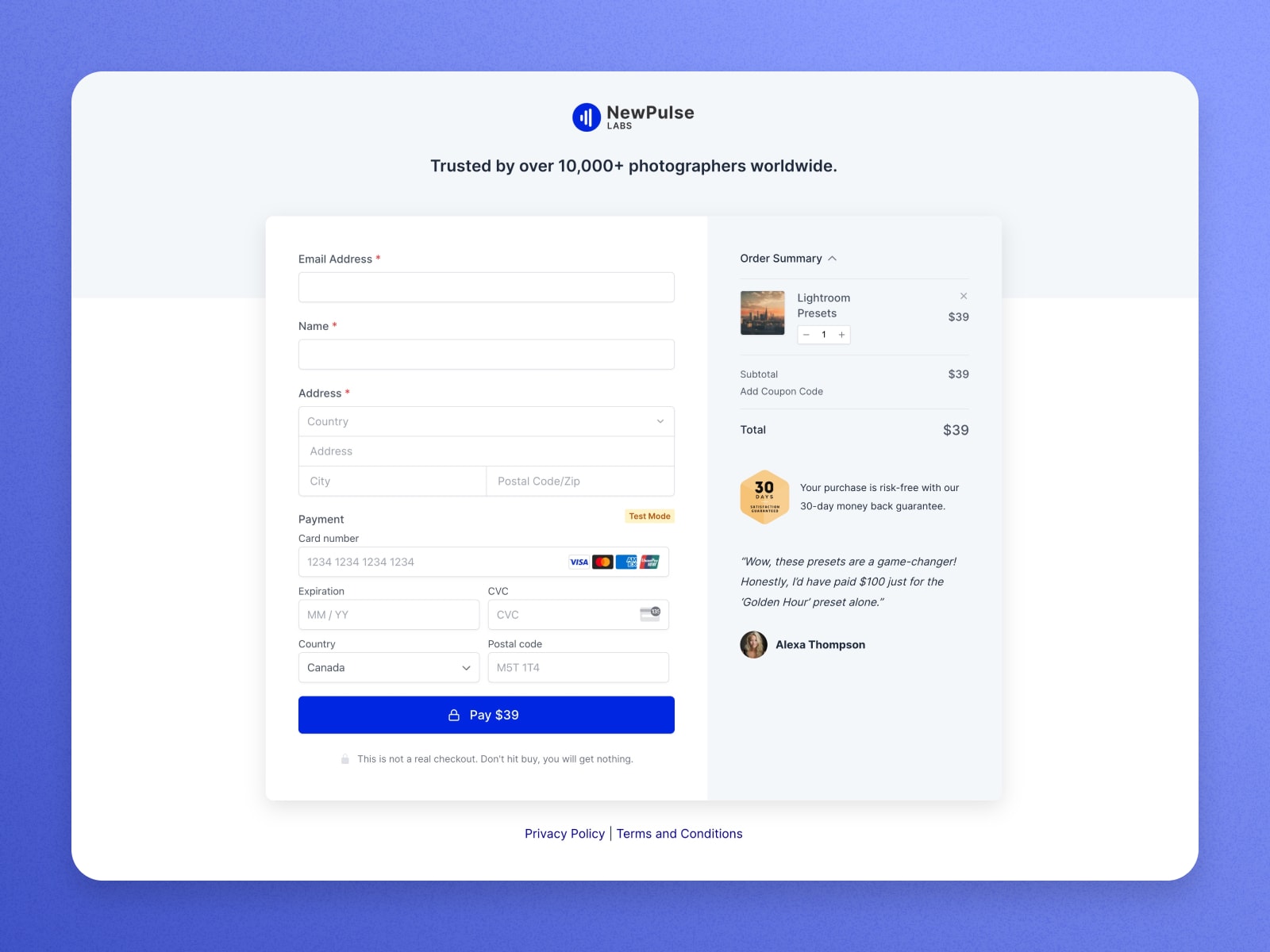 Overlapper SureCart Template