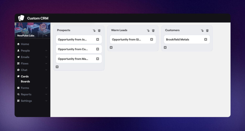 Kanban-style boards in Bento