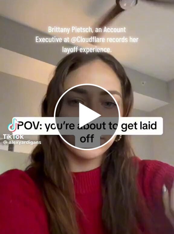 Cloudflare ex-employee records firing video